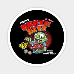 Cute Zombie Eating Brains Breakfast Cereal For Zombie Lovers Magnet